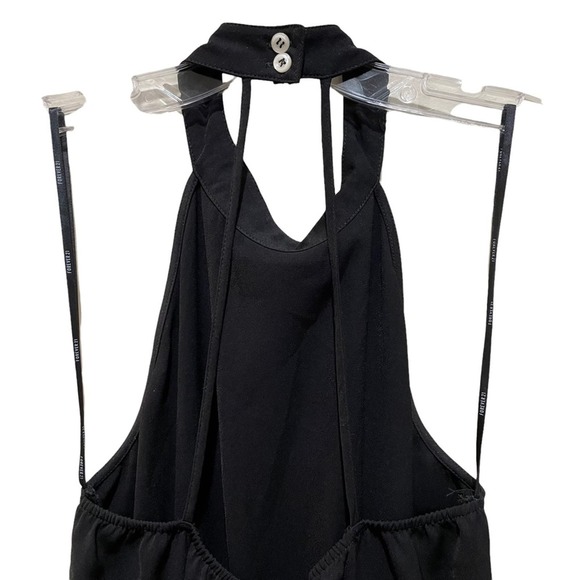 Forever 21 Choker Sleeveless Romper Black Size Medium - Picture 7 of 8